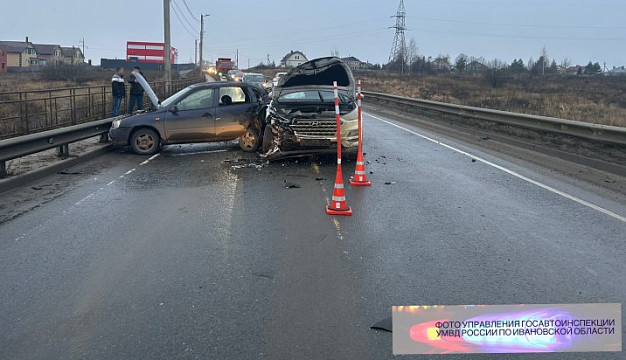 В Ивановском районе утром столкнулись «Лада» и Hyundai  